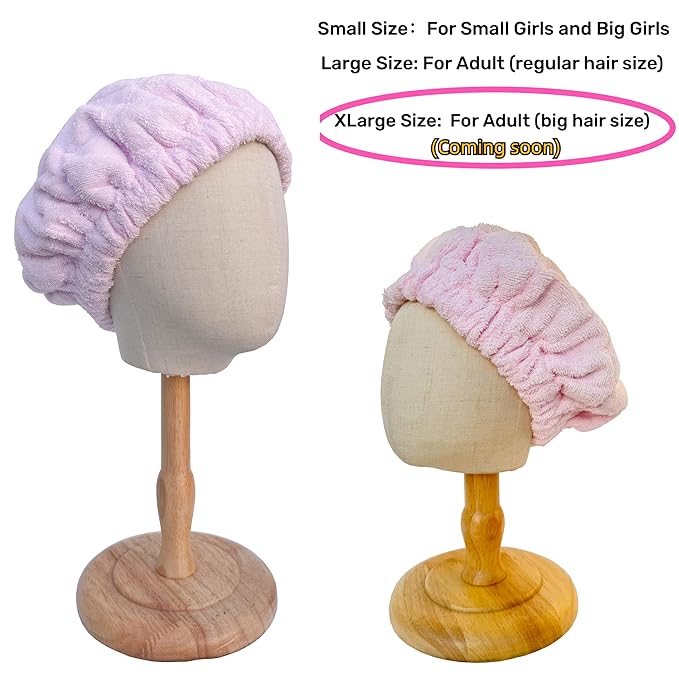 AKISS Flaxseed Deep Conditioning Heat Cap Portable Microwave Hot Bonnet Therapy Hair care Cap For Women (Pink/Unicorn, Large)