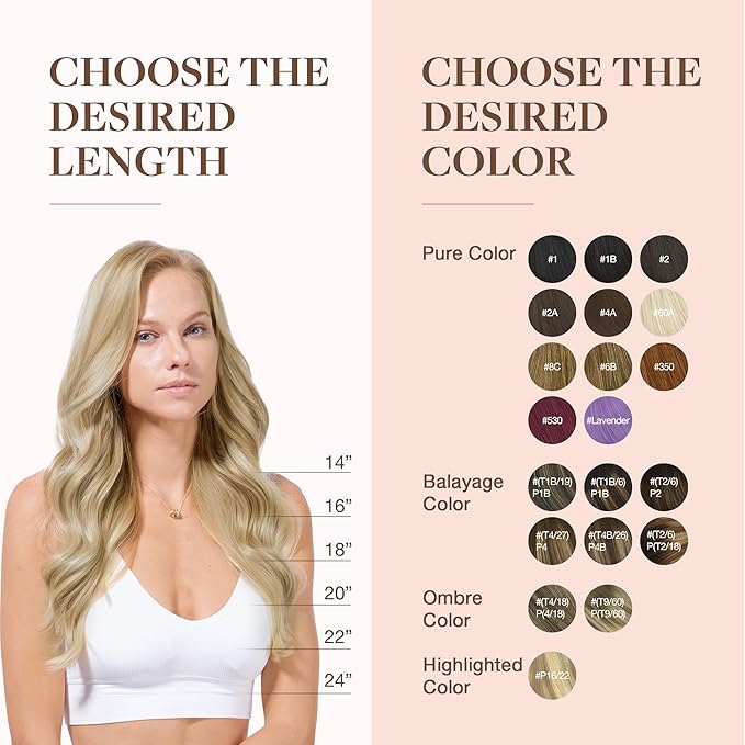 GOO GOO Clip in Hair Extensions Real Human Hair, Remy Human Hair Extensions Clip ins for Women, Natural Human Hair, 14inch 120g 7Pcs, 8A/22 Medium Brown Highlighted Golden Blonde