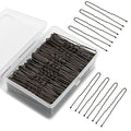 U Shaped Hair Pins 250 PCS, Coffee Brown Hair Pins for Women, Girls, Kids. With Storage Box. Hair Bobby Pins for Hair Updo, Dance, and Wedding