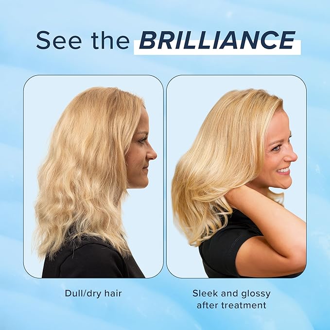 Truhair Brilliance Boost Gloss Shine & Repair Treatment | Deep Conditioning Hair Mask for Damaged Hair | Hair Gloss Treatment for Glossy Shine, Radiance & Smooth Finish | Hydrating Hair Mask - 6 Fl Oz