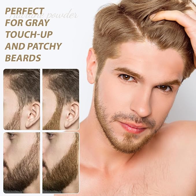 2 Pack Hairline Powder for Women and Men, Used to Root Touch Up Hair Color, Thinning and Gray Hair Coverage and Bald Spots Coverage, Matte Light Blonde