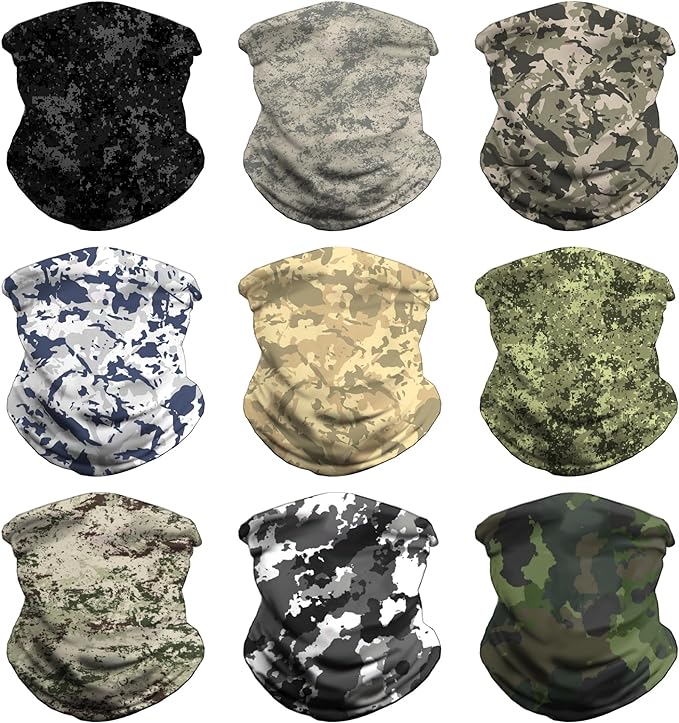 Neck Gaiter Face Cover - Sun Protection Mask Balaclava for Men and Women