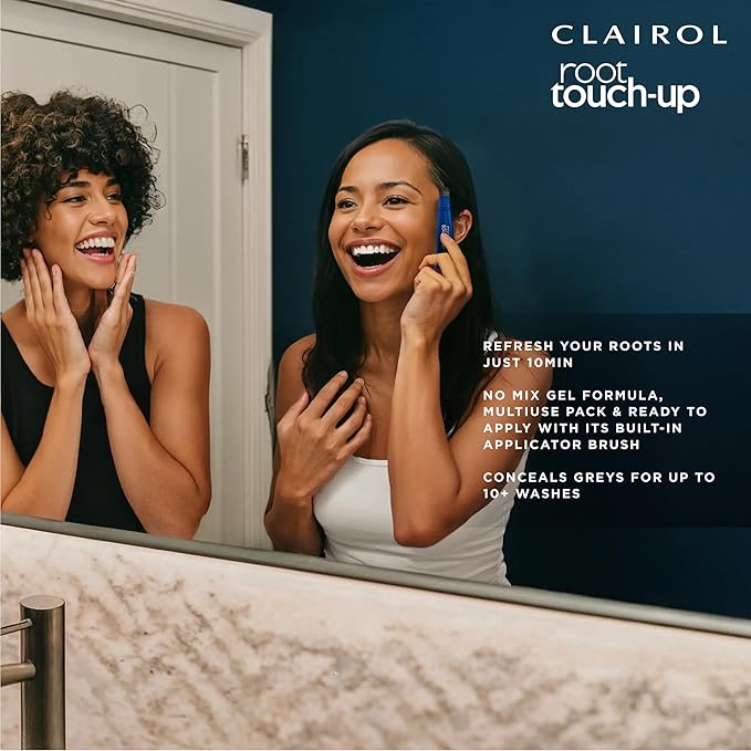 Clairol Root Touch-Up Semi-Permanent Hair Color Blending Gel, 5 Medium Brown, Pack of 1