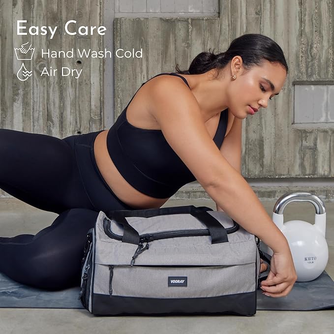Vooray 22L Boost Duffle Bag – Small Gym Bag for Men and Women, Lightweight Travel Duffel with Shoe Compartment, Durable Sports Tote for Fitness, Training, Overnight Use, and Weekend Trips