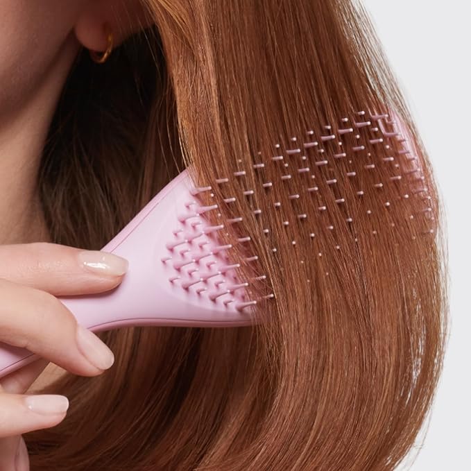 Tangle Teezer Ultimate Detangler Hairbrush, Eliminates Knots & Reduces Breakage, Mini Hair Brush for Travel, Small Hands & All Hair Types, Millennial Pink