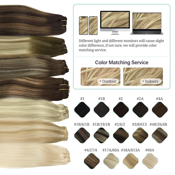 DOORES Clip in Hair Extensions Real Human Hair, Bleach Blonde 150g 9pcs 18 Inch, Remy Clip in Hair Extensions Natural Hair Extensions Human Hair Extensions Clip ins Straight Thick Hair Extensions