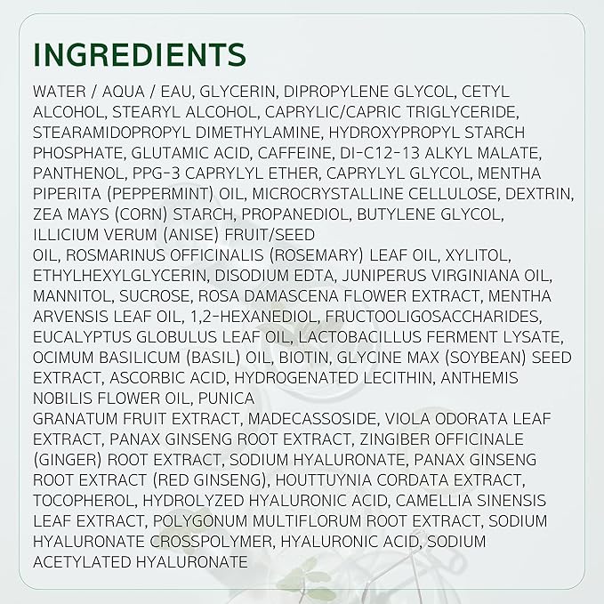 Scalp Strengthening Capsule Conditioner for Hair Growth & Anti-Loss | Vegan Treatment with Vitamin C, Biotin, Caffeine and Rosemary Oil, Instant Softening & Nourishing, Korean, 7.43 Fl. oz.