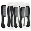 Bulk Hair Combs, Combs Individually Wrapped, Hair Combs in Bulk for Women, Kids, Hotel, Airbnb, Shelter, Homeless, Charity, and Church (Black) (5.9 inches, 250, Count)