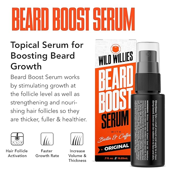 Wild Willies Beard Care Kit: Heated Beard Straightener for Men, Beard Butter, & Beard Growth Serum - Ultimate Grooming Tool Set, Beard Balm, Hydrating Serum, Hot Comb Beard Brush for Daily Use