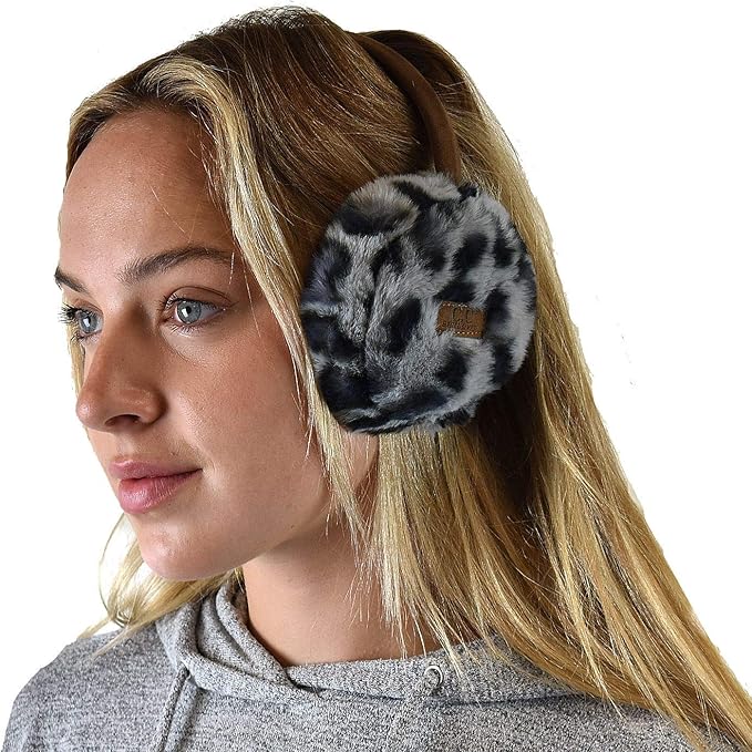 C.C Soft Winter Warm Adjustable Headband Ear Warmer Earmuffs
