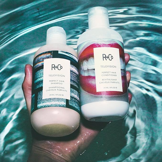 R+Co Television Perfect Hair Shampoo & Conditioner Set | Smooths, Adds Shine & Volume | Vegan + Cruelty-Free | 8.5oz (Pack of 2)