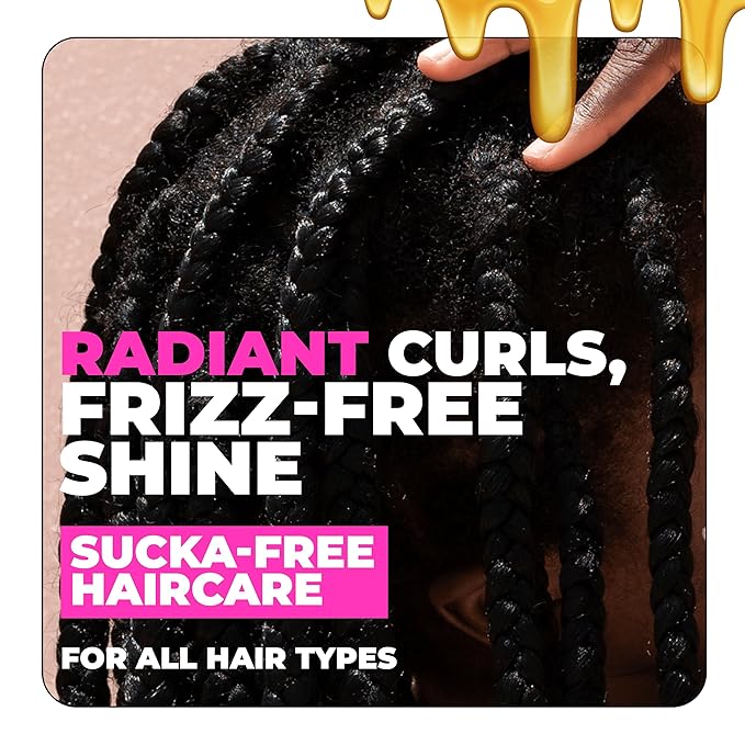 The Doux Edge Control & Braiding Gel for Natural Hair Push It! Braid & Edge Gel for Slick Styles, Frizz Control & Moisture – For Women with Flyaway Hold & Shine