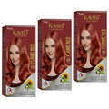 Kaveri Creme Hair Color Permanent Hair Dye Color - With Improved Creme Formula for Gray Coverage Ammonia Free Hair Color Dye for Rich Bright Long lasting (Flame Red, 3.04 Fl Oz) - Pack Of 3