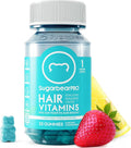 SugarBearPro Hair Vitamin Gummy 35 Day Supply, Extra Strength Biotin 6000mcg for Hair Growth, Vegan Vitamin B12, MSM, Inositol, Omega 3, Elderberry, Certified Kosher, Halal, Cruelty-Free