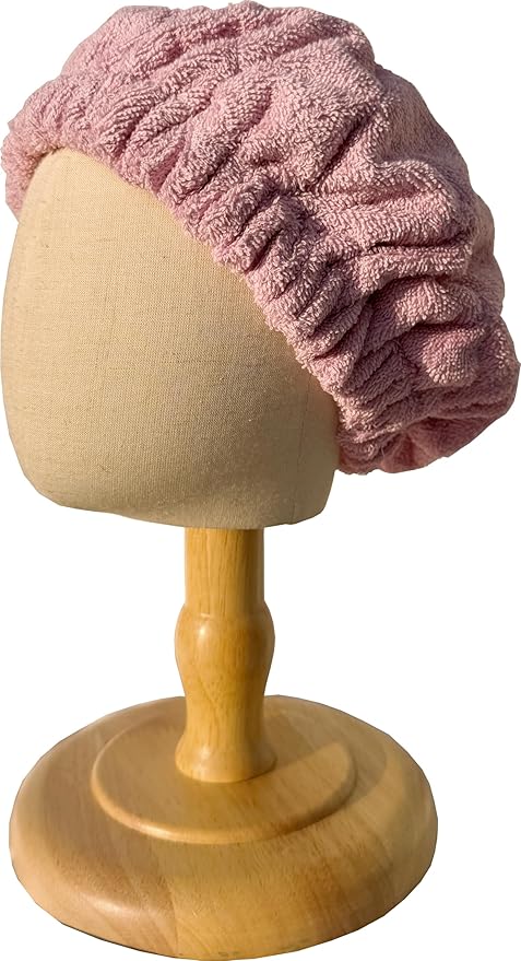 AKISS Flaxseed Deep Conditioning Heat Cap Portable Microwave Hot Bonnet Therapy Hair care Cap For Kids Girls (Pink Lavender/Unicorn, Small)
