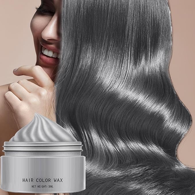 Hair Color Wax - 30ml Temporary Washable Hair Dye, Style and Color Easily for Women Men Teens and Kids, Styling Cream for Parties Cosplay Halloween, Vibrant Fun Colors Easy to Apply Wash