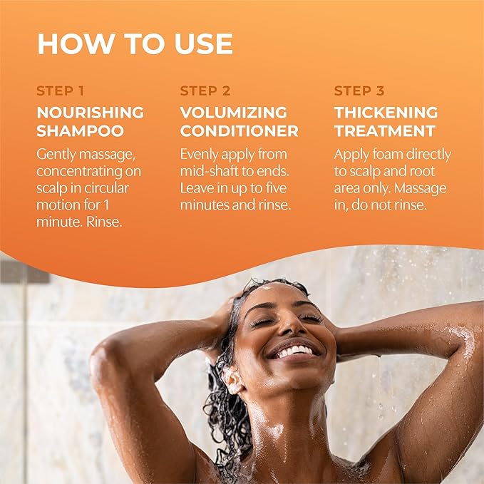BosleyMD BosRevive Color-Safe Hair Care Kit for Thinning Hair, Starter Size (30 Days) – Shampoo, Conditioner & Thickening Treatment with Biotin, Panthenol & Botanical Extracts