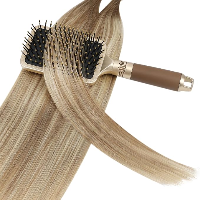 YoungSee Human Hair U Tip Hair Extensions Balayage Light Brown and Platinum Blonde Utips Remy Hair Extensions Balayage U Tips Keratin Hair Extension K Tips Human Hair Extension Ombre 1G/S 50G 20In