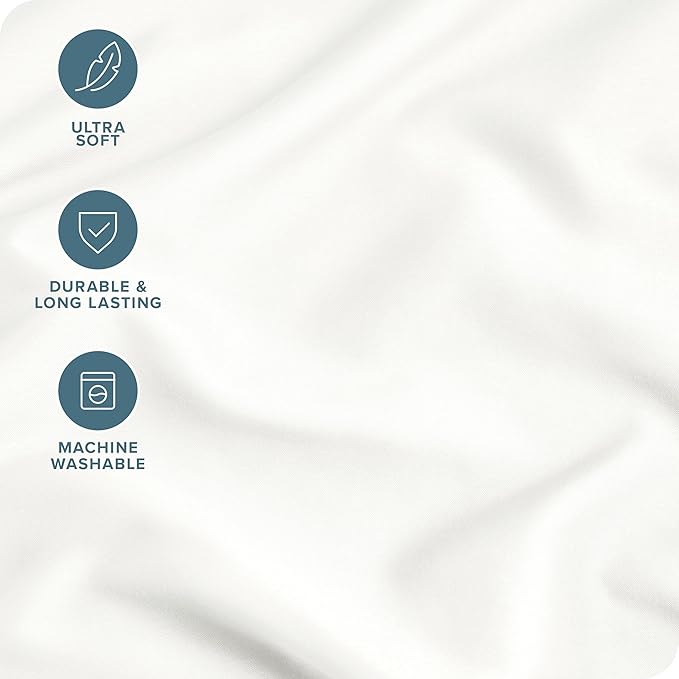 Bare Home Microfiber Pillow Cases - Standard/Queen Size Set of 2 - Cooling Pillowcases - Double Brushed - Ivory Pillowcases 2 Pack - Easy Care (Standard Pillowcase Set of 2, Ivory)