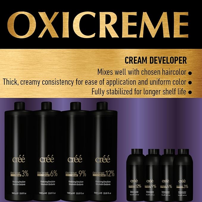 Cree Professional Oxicreme Peroxide Developer Series (10 Volume, 1000 ml)