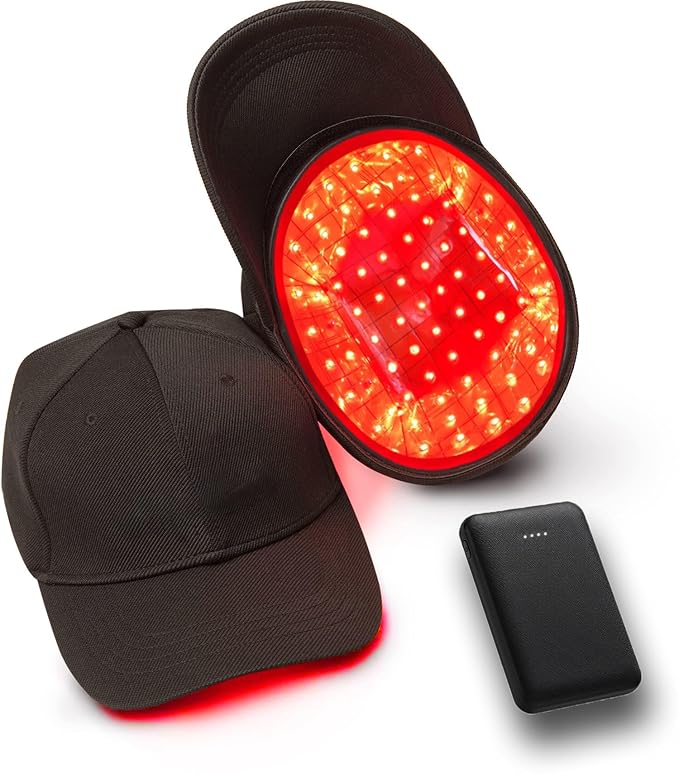 Red Light Therapy for Hair Growth, Red Light Therapy Cap (LLLT) Equipment for Promoting Hair Growth in Women and Men（Black）