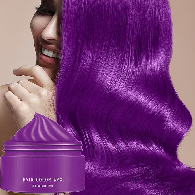 Hair Color Wax - 30ml Temporary Washable Hair Dye, Style and Color Easily for Women Men Teens and Kids, Styling Cream for Parties Cosplay Halloween, Vibrant Fun Colors Easy to Apply Wash