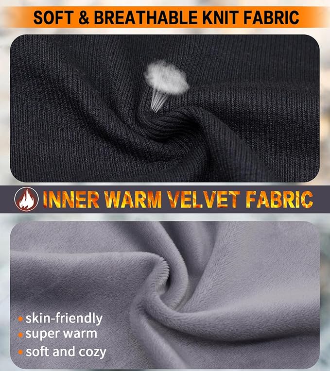 Winter Ear Warmer Headband for Men Women Double-Layer Knit Ear Muffs Cover with Fuzzy Lining for Running and Cycling (Beige, One Size)