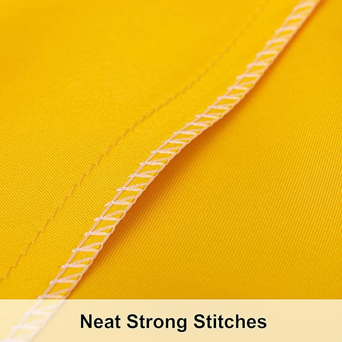 NTBAY 12 Pack Satin Standard Pillowcases for Hair and Skin, Luxurious and Silky Pillow Cases with Envelope Closure, 20 x 26 Inches, Yellow