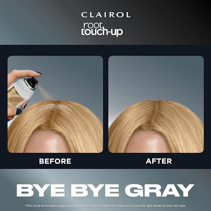 Clairol Root Touch-Up Temporary Hair Coloring Spray, Light Brown Hair Color, Pack of 1