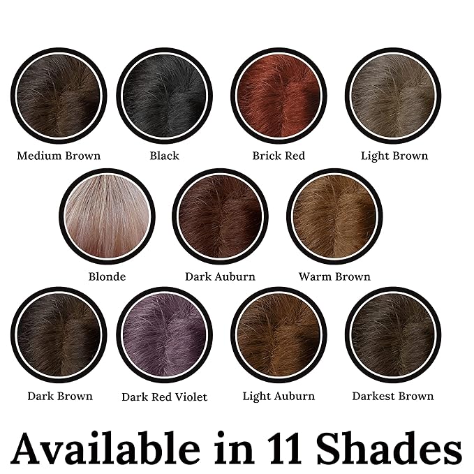 Root Touch Up Powder - 11 True-to-Nature Shades - Zero Fragrance, Talc or Parabens - Hairline Concealer by NuBeauti (Without Brush, Warm Brown)