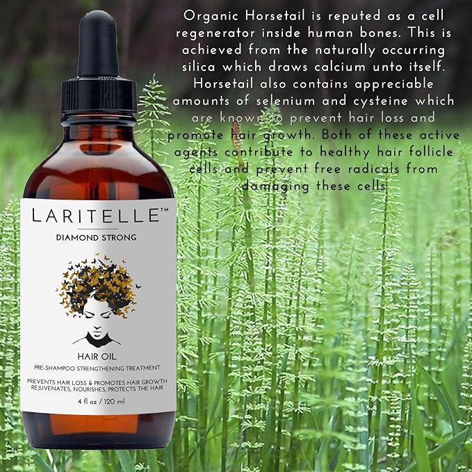 Laritelle Organic Hair Loss Prevention for Men & Women 4 oz | Prevents Hair Shedding, Promotes New Healthy Hair Growth & Scalp Health | Rosemary, Lemongrass, Ginger & Cedarwood | GMO-free. Vegan