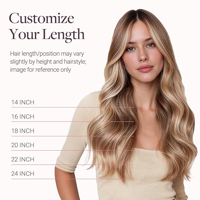GOO GOO Tape in Hair Extensions Human Hair, 9/18J/60 Chocolate Brown to Champagne Blonde Balayage, 16inch 50g 20pcs, Skin Weft Seamless Invisible, Silky Straight with Thick Ends, Remy Human Hair