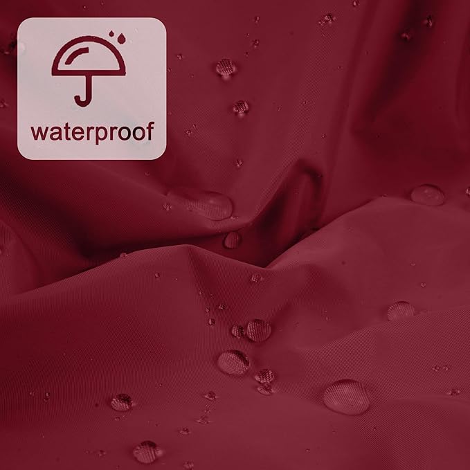 Reusable Shower Cap for Women, Large Waterproof Shower Essentials Bonnet Washable Elastic Band Bath Hair Wrap Hat for Long Hair, Braids(Burgundy)