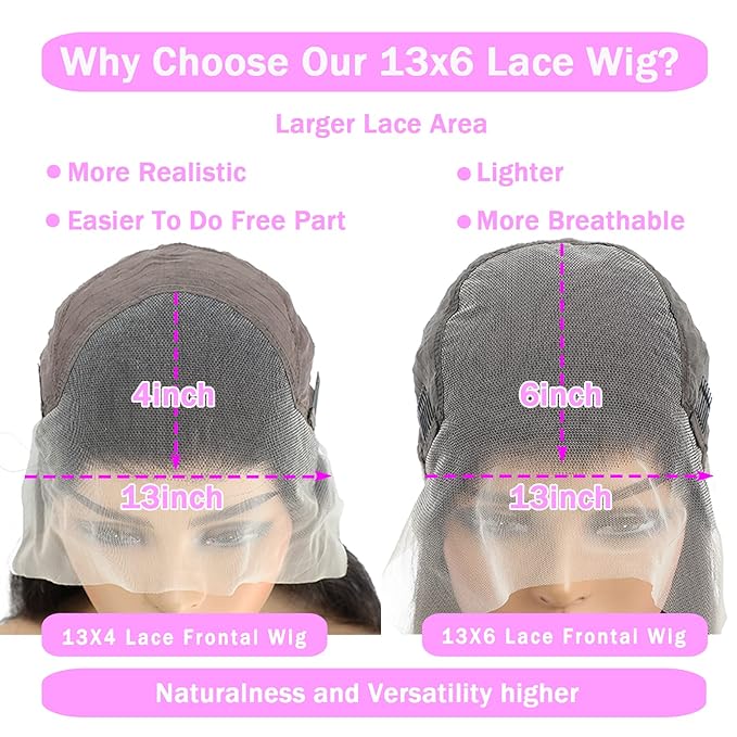 Straight Lace Front Wigs Human Hair Pre Plucked 180 Density Unprocessed Brazilian Virgin Human Hair 13x6 HD Lace Frontal Wigs Black Human Hair Glueless Wigs for Women 26 Inch