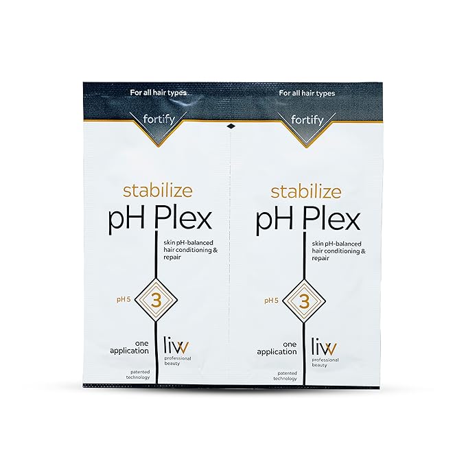 pH Plex Step 3 - Nourishing Hair Treatment Mask: Fortifies Coloring & Bleaching Effects, Salon Quality at Home - 1 Double Sachet