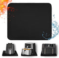Heat Resistant Mat for Air Fryer, 15 x 18in Heat Resistant Mat for Countertop, Fireproof Silicone Countertop Protector Appliance Slider Hot pod for Air Fryer, Coffee Maker, Toaster, Oven (Black)
