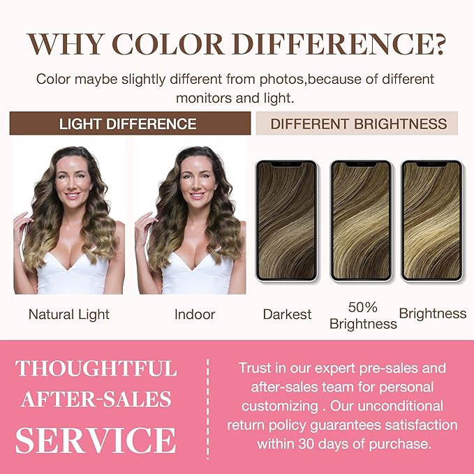 GOO GOO Clip in Hair Extensions Real Human Hair, Remy Human Hair Extensions Clip ins for Women, Natural Human Hair, 20inch 130g 7Pcs, #4/26/4 Balayage Chocolate Brown to Honey Blonde