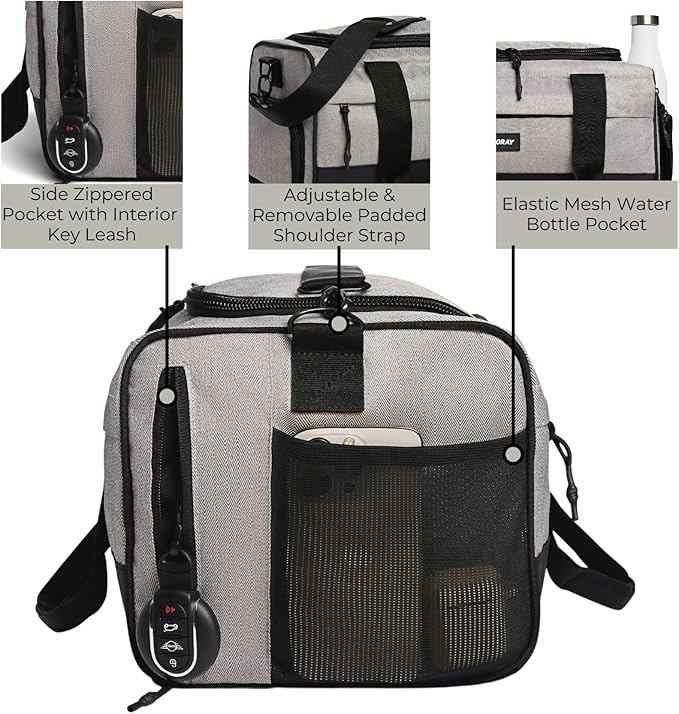 Vooray 22L Boost Duffle Bag – Small Gym Bag for Men and Women, Lightweight Travel Duffel with Shoe Compartment, Durable Sports Tote for Fitness, Training, Overnight Use, and Weekend Trips