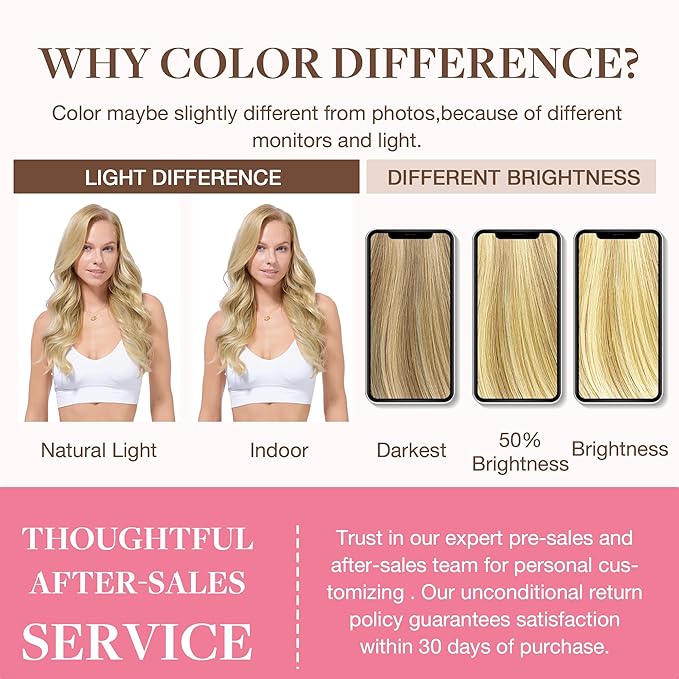 GOO GOO Clip in Hair Extensions Real Human Hair, Remy Human Hair Extensions Clip ins for Women, Natural Human Hair, 18inch 130g 7Pcs, 18D/22F Dirty Blonde Highlights