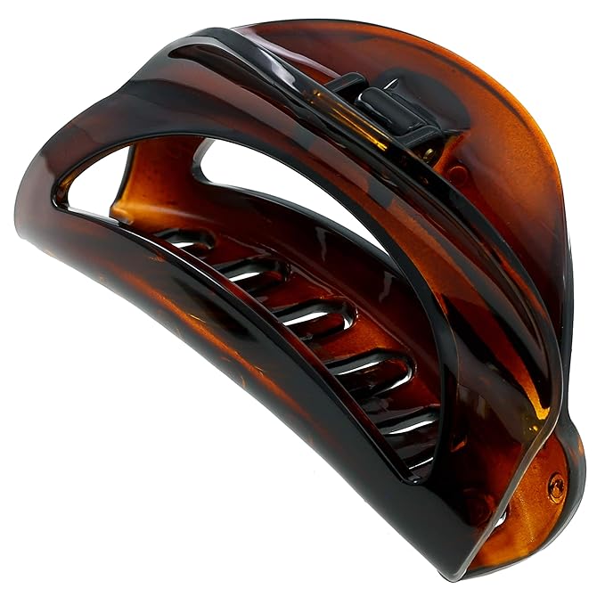 Camila Paris CP1561 French Hair Clip for Women Thick Hair for Long Curly Wavy Hair, Girls Hair Claw Clips Jaw, Durable Styling Big Claw Clip for Thick Hair, Strong Hold No Slip Grip, Made in France