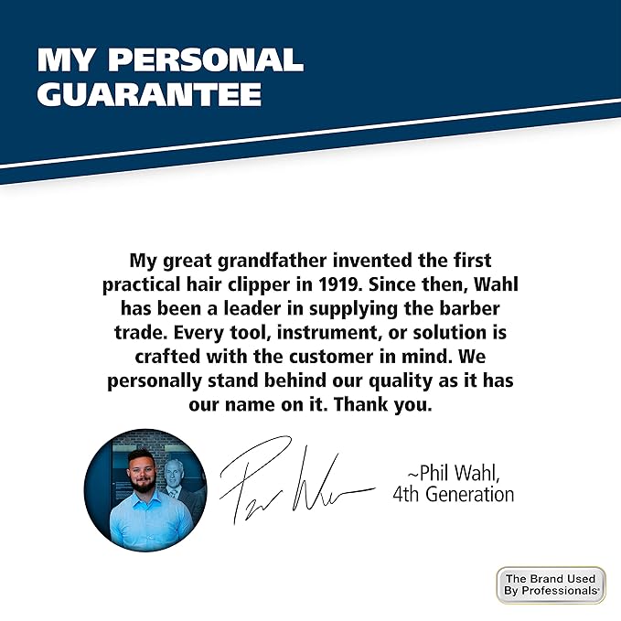 Wahl Beard, Mustache, & Hair Pocket Comb for Men's Grooming - Handcrafted & Hand Cut with Cellulose Acetate - Smooth, Rounded Tapered Teeth - Model 3324