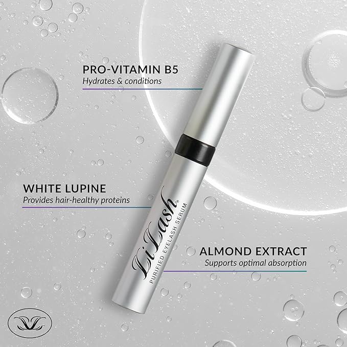 LiLash XL Eyelash Serum to Grow Longer & Fuller-Looking Lashes - Eyelash Growth Enhancer, Safe for Use with Contacts, Lash Extensions, Sensitive Eyes - Vegan & Cruelty-free (4mL, 6-Month Supply)
