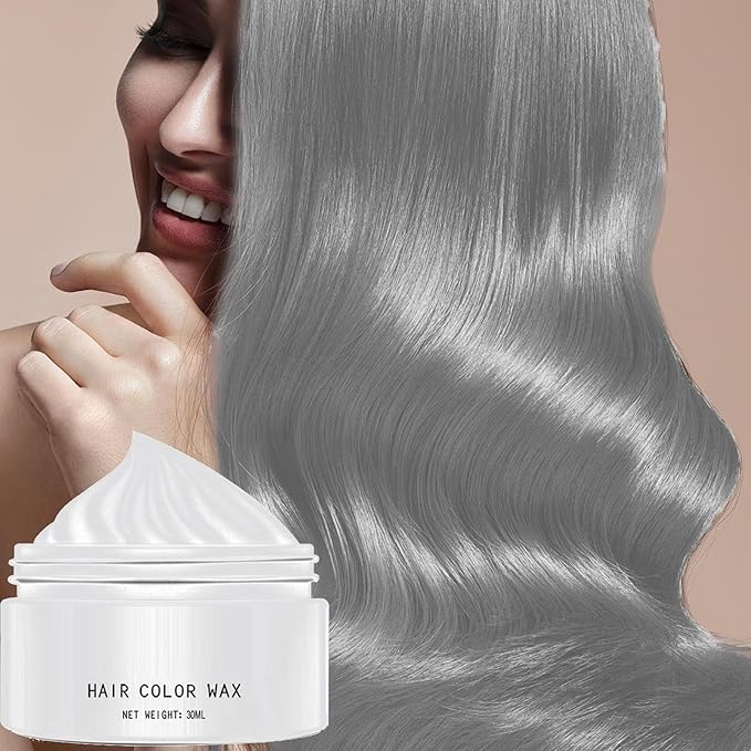 Hair Color Wax - 30ml Temporary Washable Hair Dye, Style and Color Easily for Women Men Teens and Kids, Styling Cream for Parties Cosplay Halloween, Vibrant Fun Colors Easy to Apply Wash