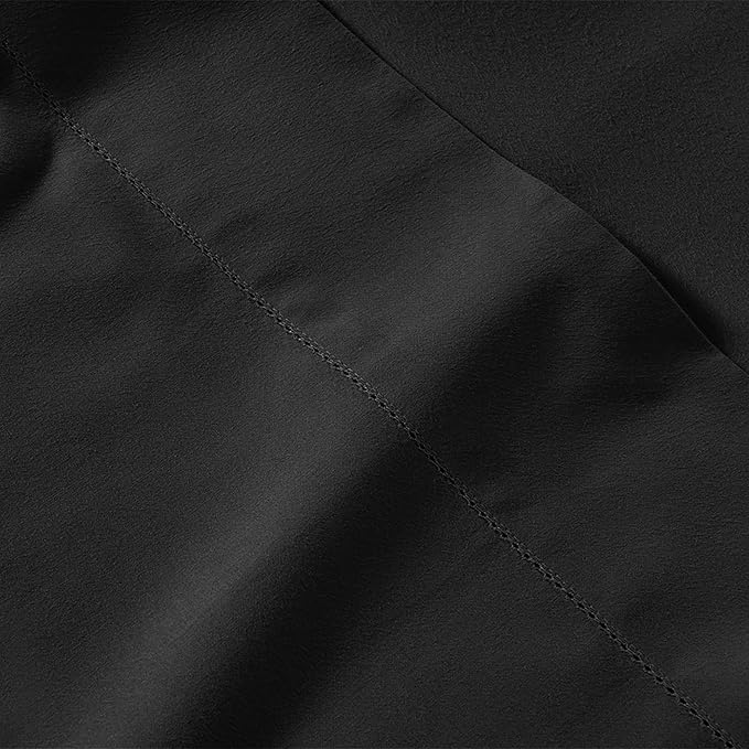 Lane Linen 100% Organic Cotton Black Pillow Cases - Set of 2 - 20"x26"