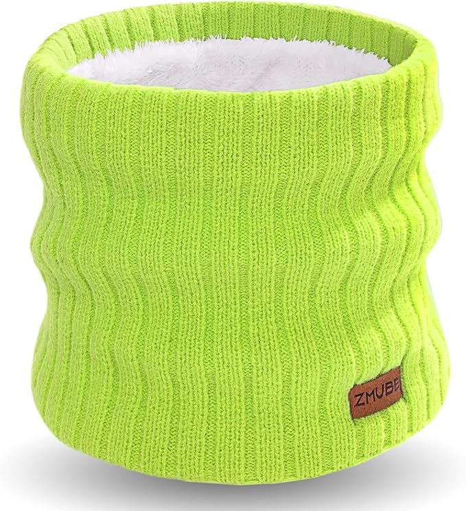 Neck Warmer Gaiter, Winter Fleece Lined Face Mask Scarf for Men Women, Thick Warm Cold Weather Running Ski Neck Cover