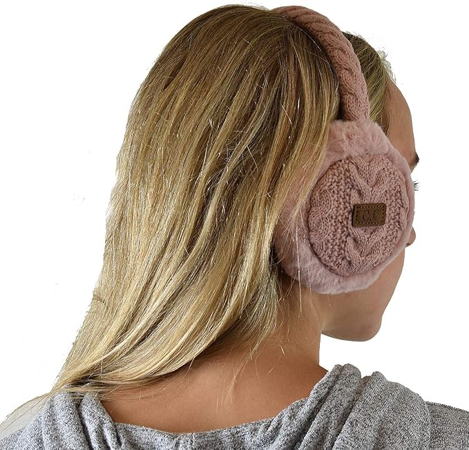 C.C Soft Winter Warm Adjustable Headband Ear Warmer Earmuffs