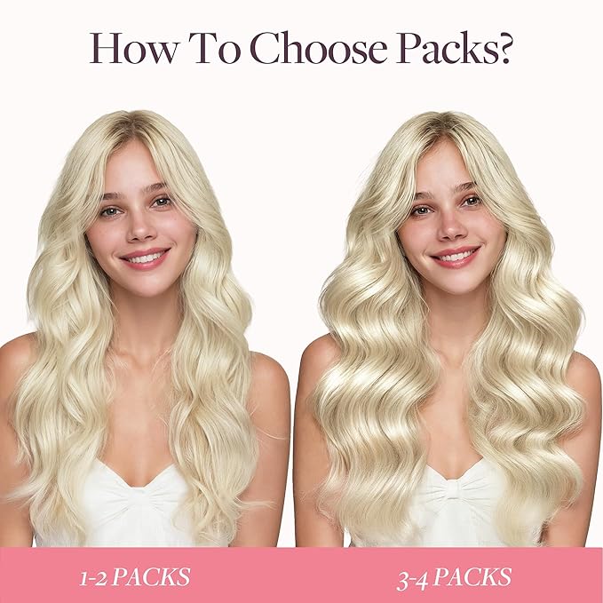 GOO GOO Tape in Hair Extensions Human Hair, 60A Platinum Blonde, 20inch 50g 20pcs, Skin Weft Seamless Invisible, Silky Straight with Thick Ends, Remy Human Hair