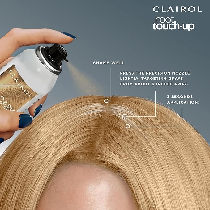 Clairol Root Touch-Up Temporary Hair Coloring Spray, Light Brown Hair Color, Pack of 1