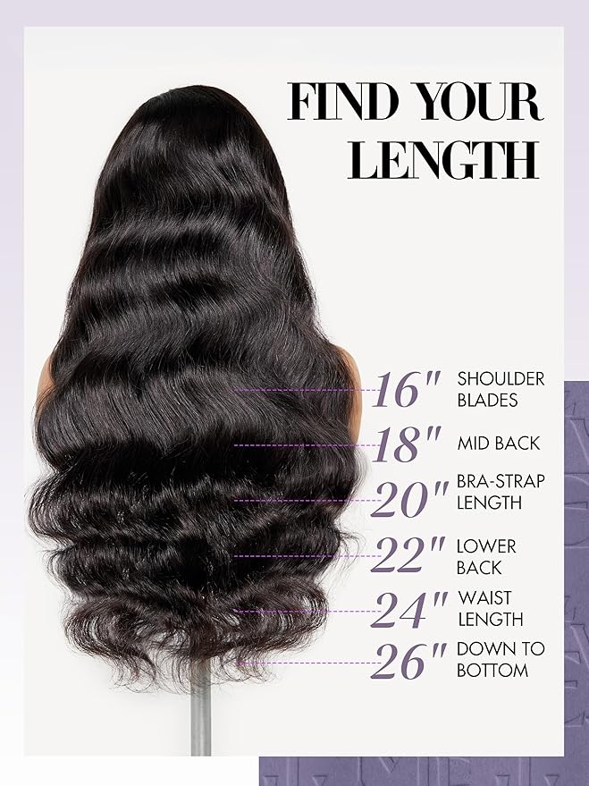 LUVME Clip in Hair Extensions Real Human Hair, Natural Black 135g 9pcs 18 Inch, Human Hair Clip ins Extensions for Women on Thick Body Wavy Extensions