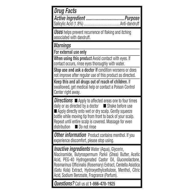 SheaMoisture Anti-Dandruff Leave-In Apple Cider Vinegar & Salicylic Acid To Soothe Scalp System for a Healthier Scalp 4 oz